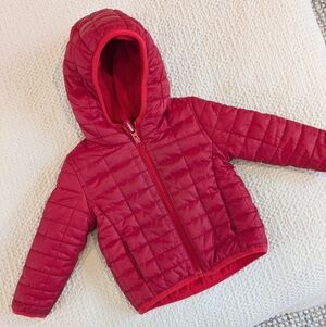Cat & Jack Cherry Quilted Puffer Jacket
